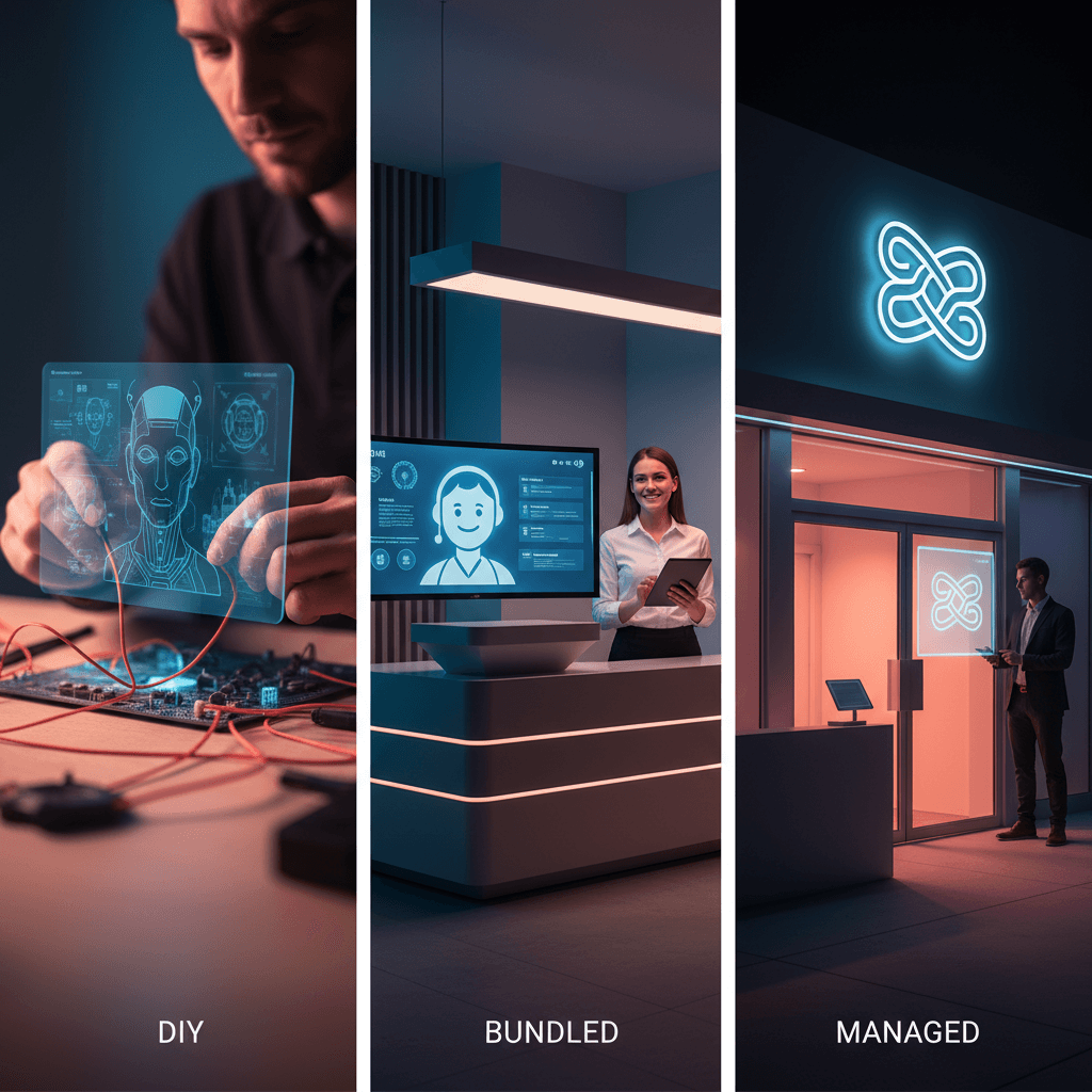 AI Receptionist Pricing (2026): DIY, Bundled, or Managed?