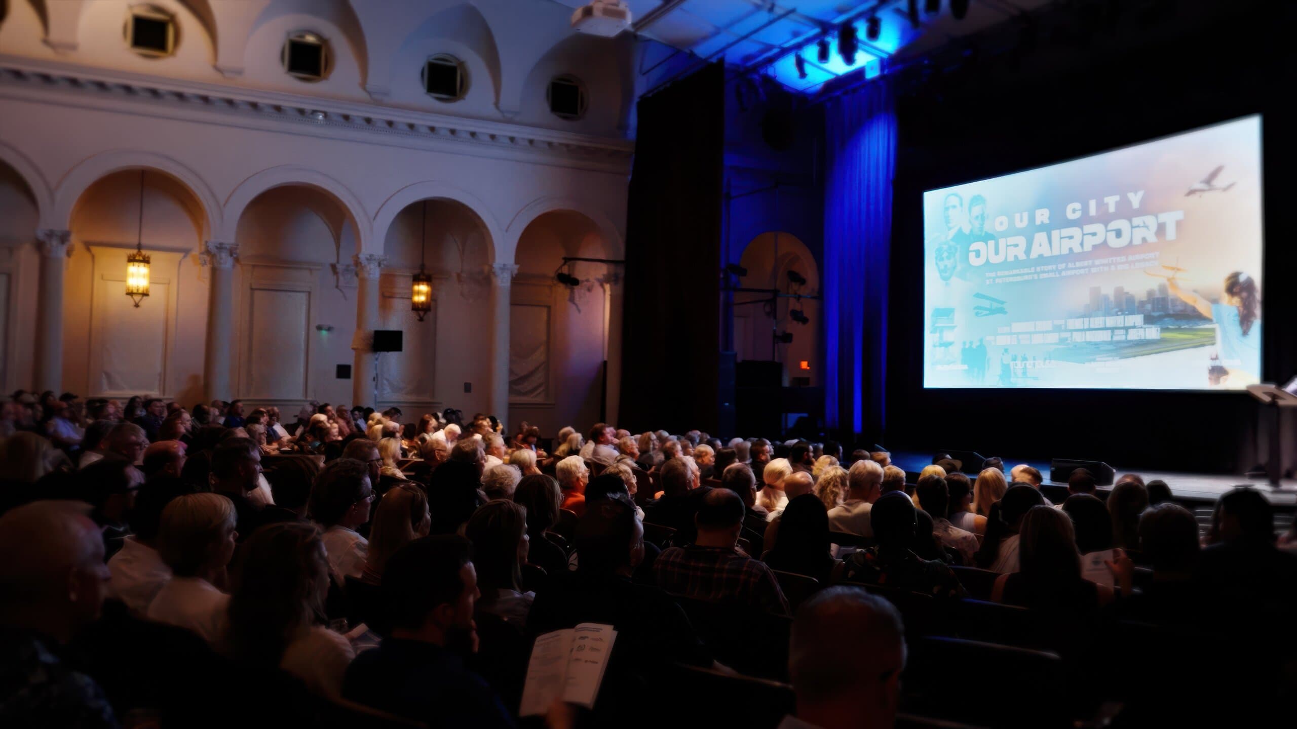OCOA screenings page with expandable accordion rows powered by Sanity CMS